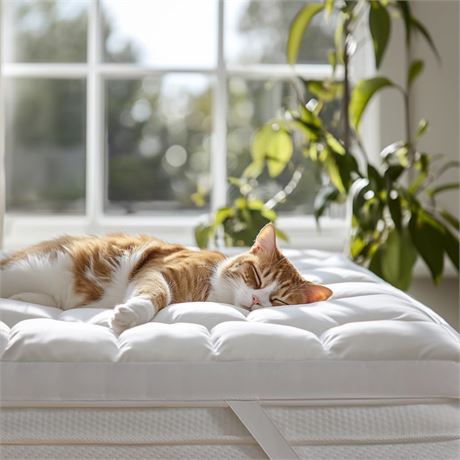Double Stitch Cooling Mattress Topper - Down