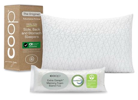 Coop Home Goods Original Adjustable Pillow,