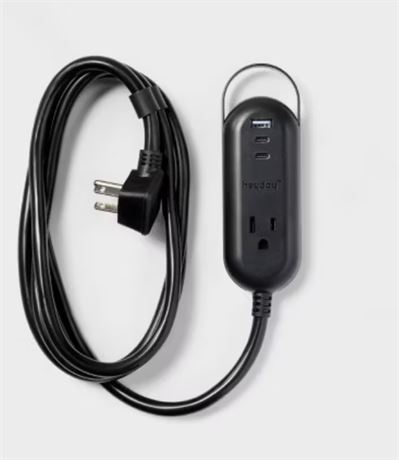 6' One-Outlet Indoor Extension Cord with USB