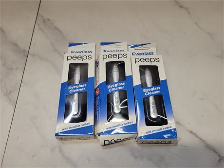 Lot of 3 Eyeglass Cleaners