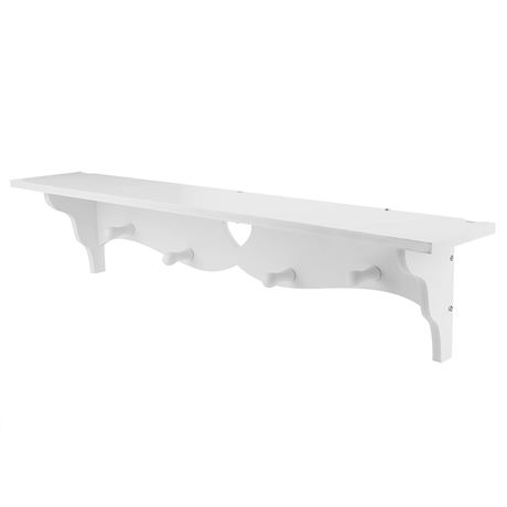 White Carved Wall Hanging Hollow Wall Shelf Wall