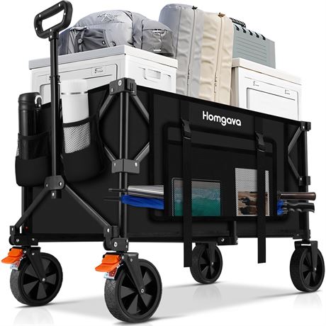 140L Collapsible Folding Wagon Cart with 350LBS