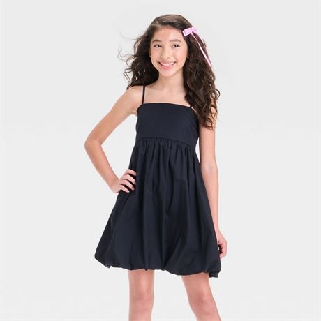 Girls' Strappy Babydoll Bubble Dress - Art Class™