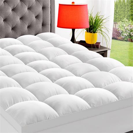 ELEMUSE Full Mattress Topper for Back Pain, Extra