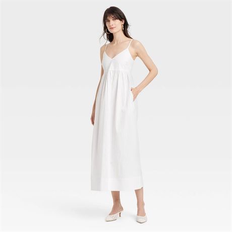 Women's Seersucker Maxi a-Line Dress - a New Day™