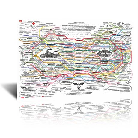 The Healing Web Poster Natural Remedies Chart