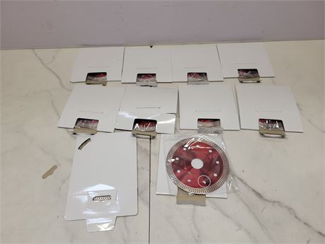 Lot of 10 Diamond Saw Blades