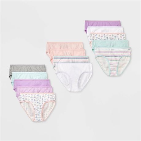 Girls' 14pk 'Bows' Cotton Briefs Underwear - Cat &