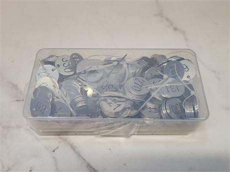 Lot of Metal Tags and Rings