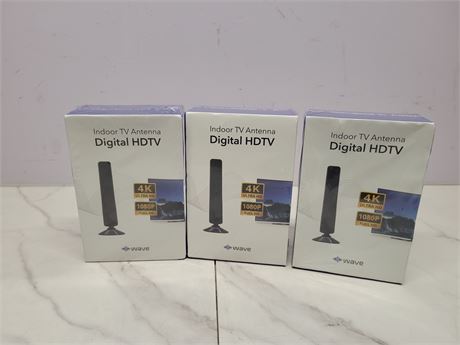 Lot of 3 Indoor TV Antennas