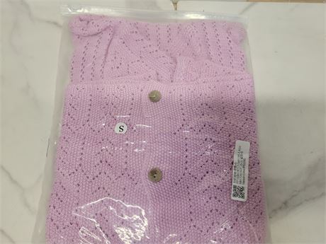 Purple Knit Sweater - Size S