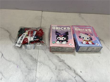 Lot of 3 Brick Sets