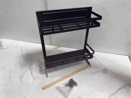 Black Metal Storage Rack