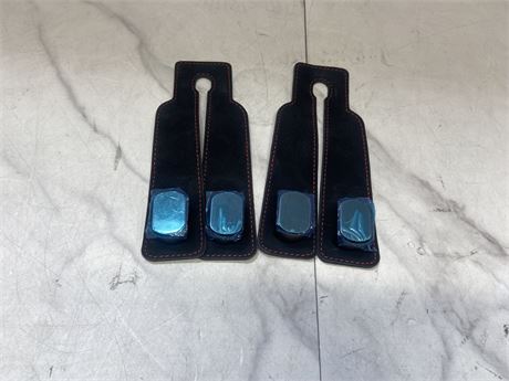 Set of Leather Key Holders
