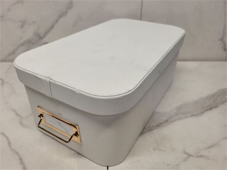 White Storage Box with Lid