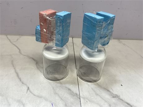 Lot of 2 Foam Block Structures