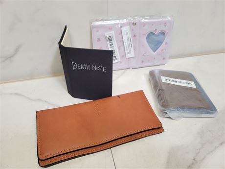 Lot of Wallets and Notebook