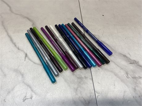 Lot of 14 Colored Eyeliners