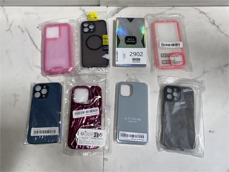 Lot of 8 Phone Cases