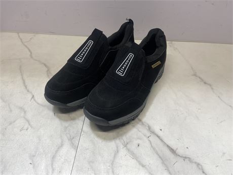 (Size 12) Men Black Slip-On Shoes