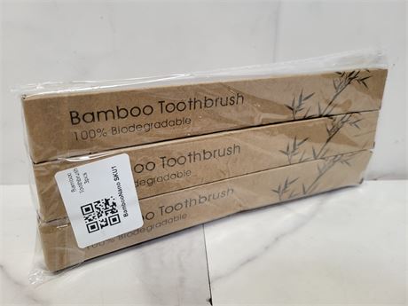 Bamboo Toothbrush Set of 3