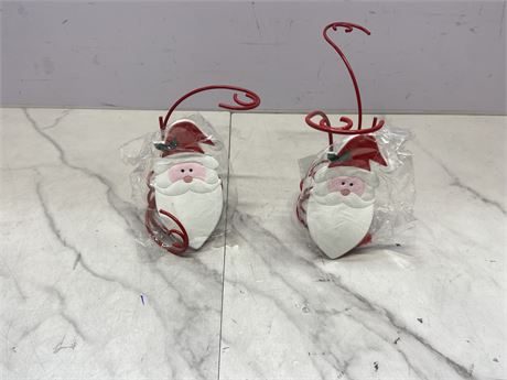 Santa Claus Ornament Holders Lot