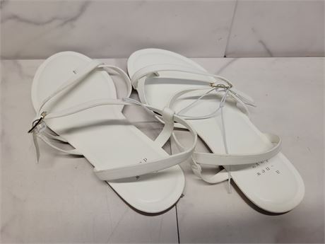 Size 6 White Strappy Sandals