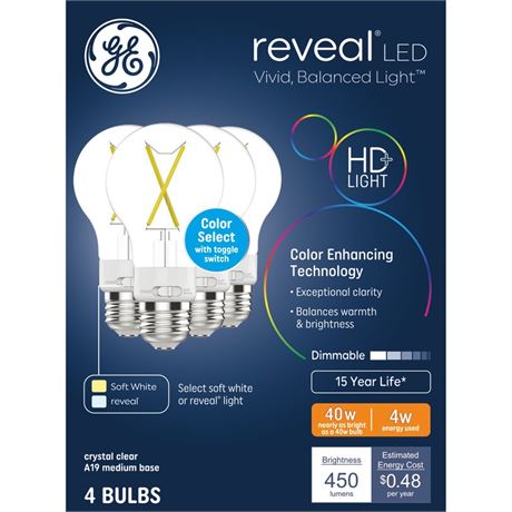 GE Household Lighting Reveal Color Select