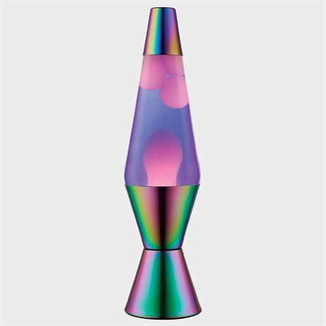 LAVA 14.5 Iridescent Chrome Novelty Table Lamp:"