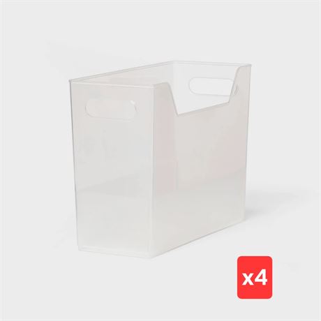 Medium Multipurpose Storage Bin Clear -