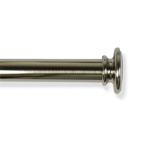 18-30" Round Curtain Rod Brushed Nickel - Room"