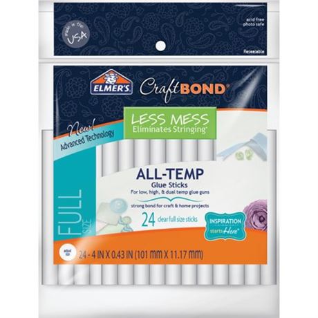Elmer's Craft Bond Full Size 24pk Glue Gun Sticks