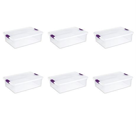 Sterilite B2142299 Clearview Storage Box with