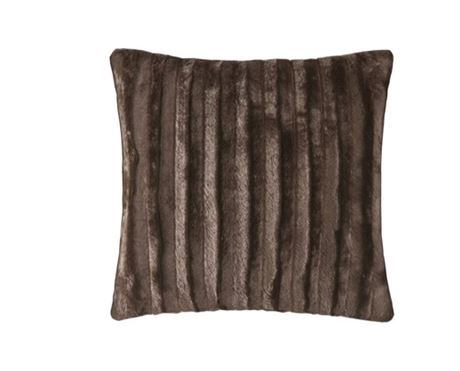 20x20" Oversize York Faux Fur Square Throw Pillow"