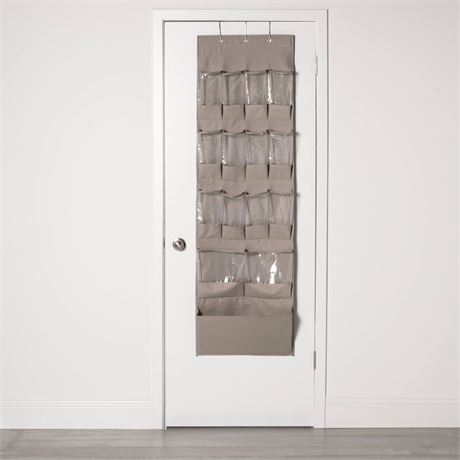 15 Pocket Over the Door Hanging Shoe Organizer