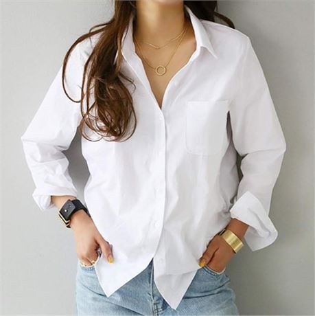 (S) Button Down Shirts for Women