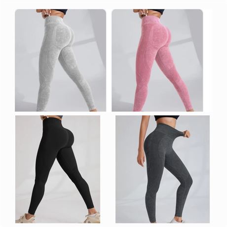(S) Set Of 4 Womens Scrunch Workout