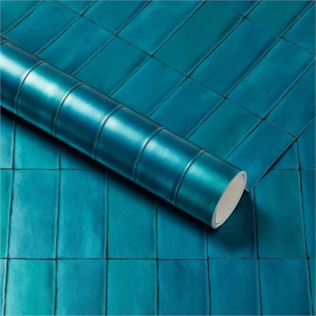 Artisan Tile Wallpaper Peacock Pearl - Threshold: