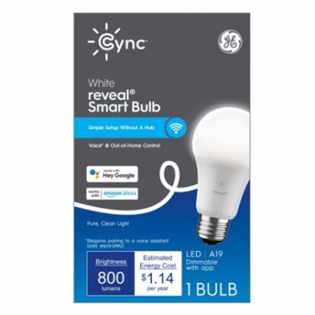 (2pack)GE Lighting 93130121 GE 9.5W A19 Smart Bulb -