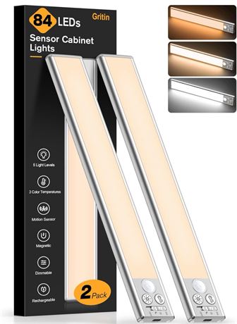 Gritin 10.2inch Under Cabinet Lighting