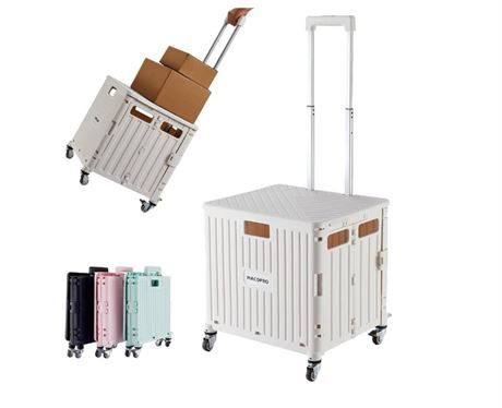 Foldable Utility Cart Folding Portable Rolling