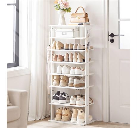 HOOBRO 8 Tier Narrow Wooden Vertical