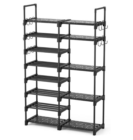 ROJASOP Shoe Rack Organizer, 8-Tier Metal